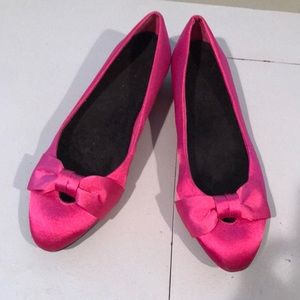 Pink flats by Loft. Never worn.